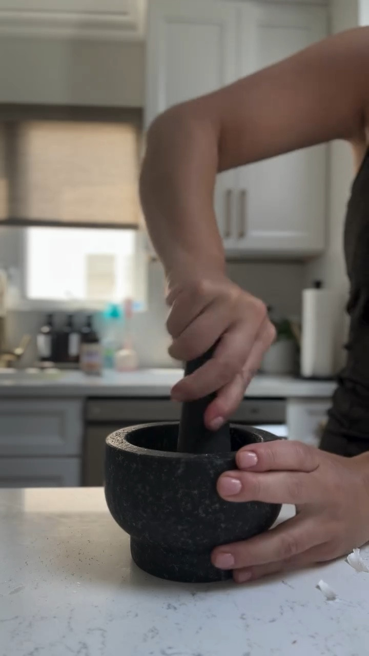 There’s nothing I look forward to more than summer dishes, and this one is DE-LISH! Thanks to my MIL for introducing this side to me a few weeks back, I have made it every week since! Such an easy recipe that packs such a punch! 

Slice your eggplant and zucchini thick-ish. Drizzle with some olive oil and S&P. Grill until tender—but not mushy! While they’re cooking, using a pestle and mortar, make a garlic paste with salt and olive oil, then add in some fresh parsley at the end. When the veggies are done and piping hot, brush on your garlic oil and ta-da! 

Let me know if you try this recipe! And to shop my handy dandy @coleandmason pestle and mortar, check out the link in my bio and in story highlights! Buon appetito, fam!

#Summer #Summertime #SummerMeals #LunchInspo #DinnerInspo #Veggies #FYP #Reels #Discover #Explore #SummerVibes #CookWithMe #Grill #GrillWithMe #Recipe #Recipes #SummerRecipes #SummerSides