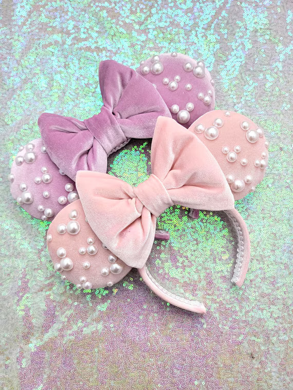 Pearl Velvet Minnie Ears | Etsy (US)