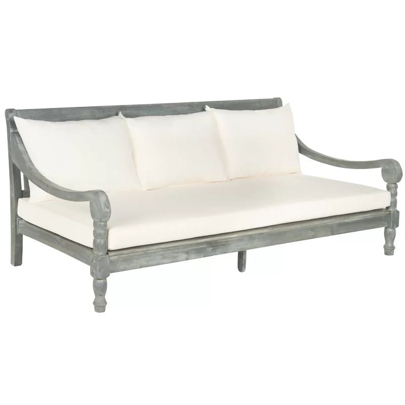 Cheval Teak Patio Daybed with Cushions | Wayfair North America