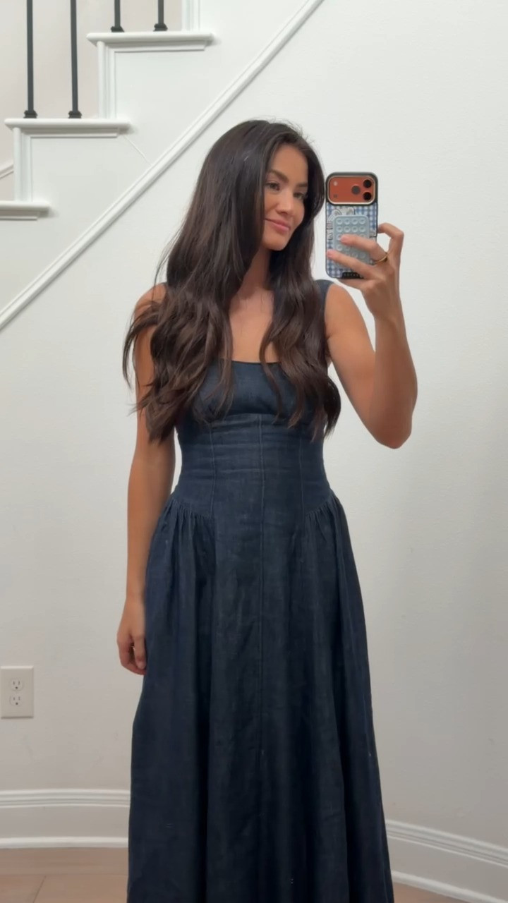 abercrombie denim midi dress perfect for fall photos 

 #LTKgrwm #LTKootd #LTKSeasonal