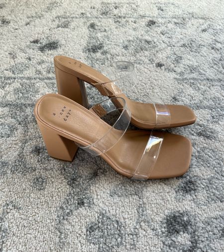 Target heels - clear straps - clear heels - affordable shoes - look for less 

#LTKshoecrush #LTKstyletip #LTKunder50