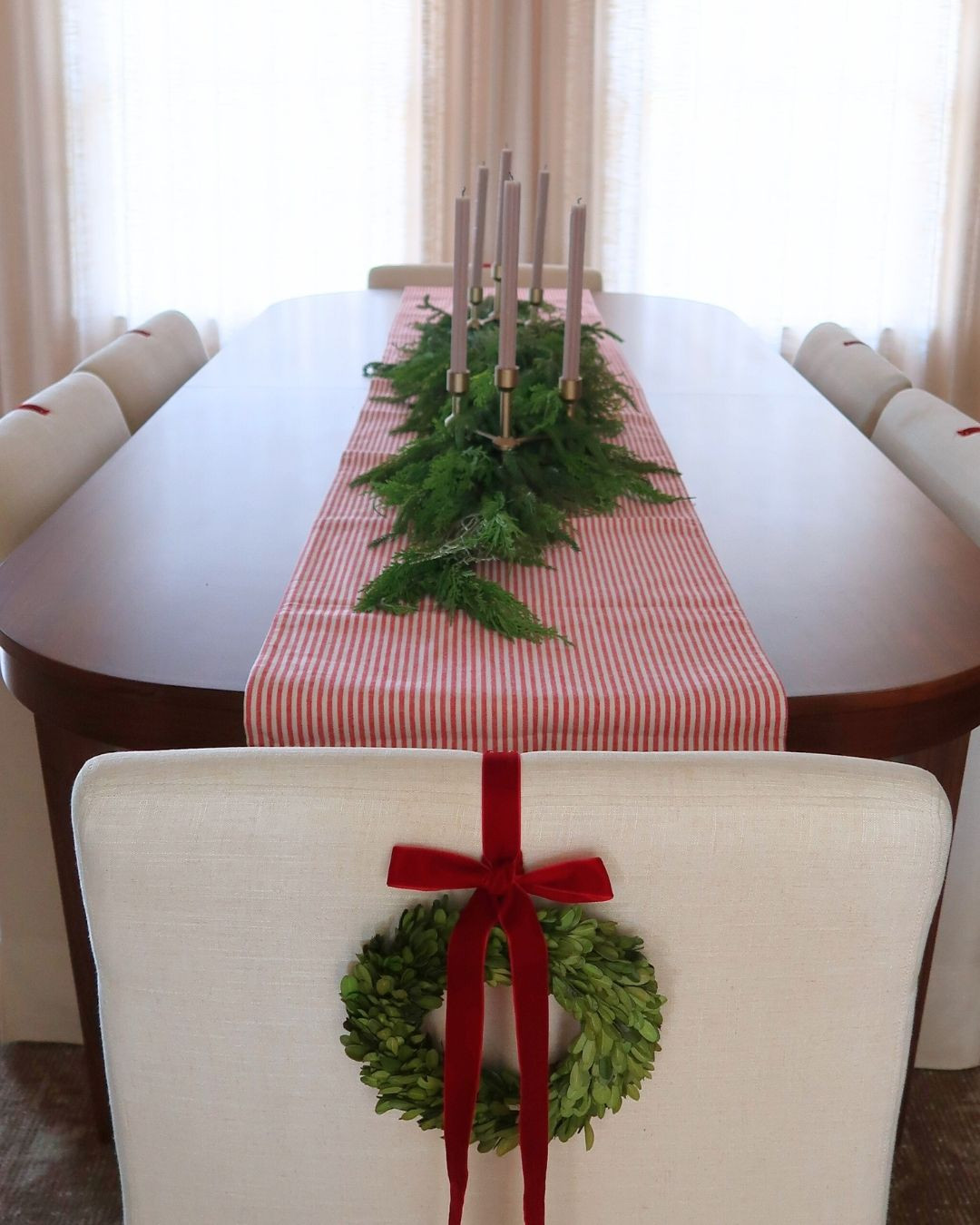 Dining table decorating for Christmas 

 #LTKHoliday #LTKSeasonal #LTKHome