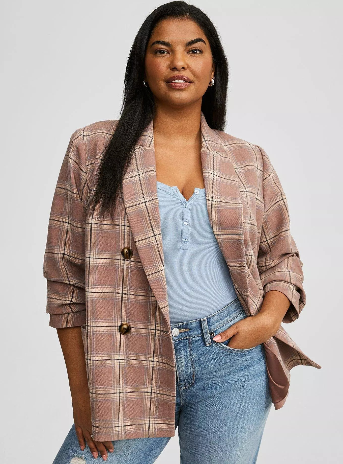 Relaxed Menswear Blazer | Torrid (US & Canada)