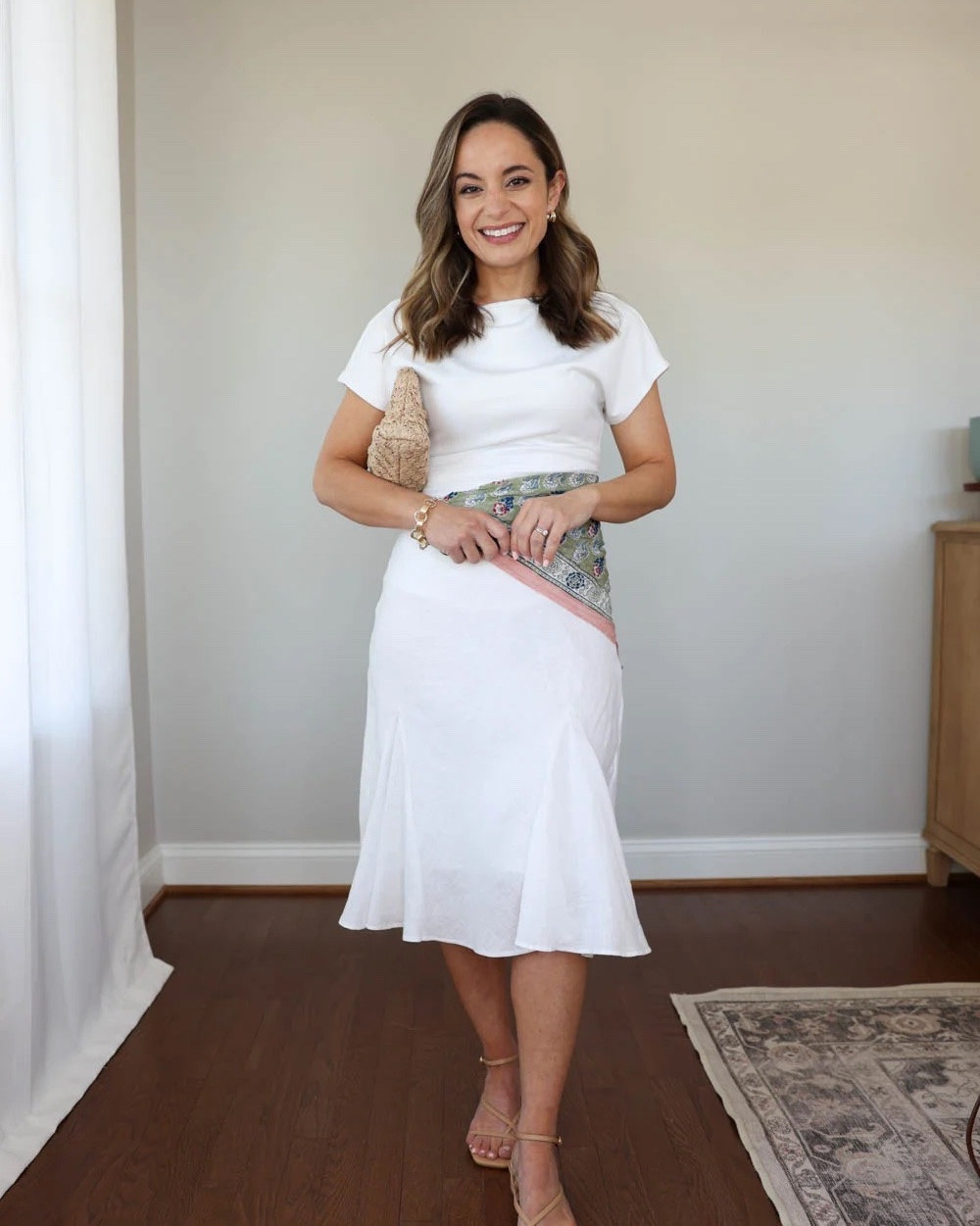 Three white skirts for petites - a maxi, midi, and mini option!

Outfit 1:
White linen skirt (J.Crew): petite xxs
White top (Nordstrom): petite xs
Heels (Dolce Vita): true to size, a little tight on toes

Outfit 2:
White maxi skirt (Abercrombie): petite xxs - it’s lined but still see-through in my opinion. I will layer it over a slip white or nude. 
Sweater (J.Crew): xxs 
Shoes: true to size 

Outfit 3:
Cream Skort (J.Crew): 00
Brown Top (J.Crew): XXS
Straw Bag (Sezane)
Sandals (Sam Edelman): tts

My measurements for reference: I’m 4’10” and 105lbs. My bust, waist, and hip measurement is 32”, 24”, and 36”.

#LTKootd #LTKSeasonal #LTKPetite