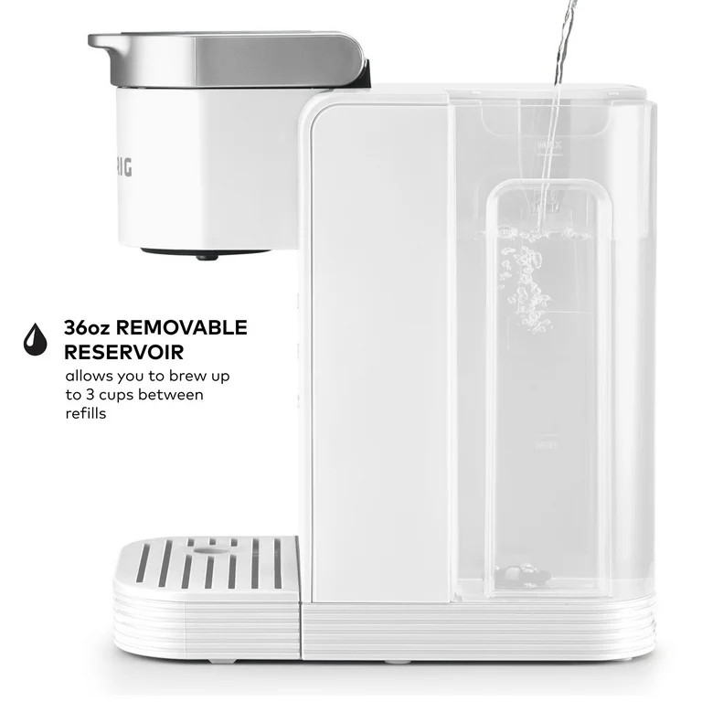 Keurig K-Express Essentials Plus, Iced and Hot Single-Serve K-Cup Pod Coffee Maker, White | Walmart (US)