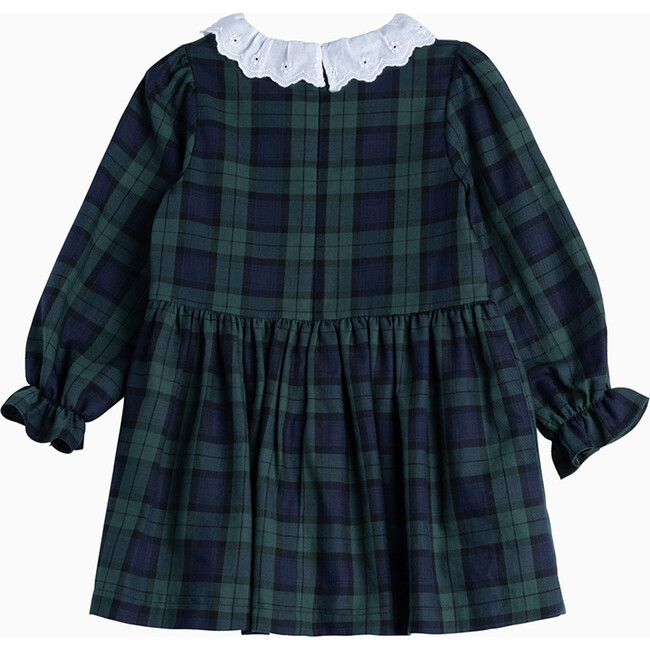 Tabitha Willow Tartan Dress, Navy Tartan | Maisonette
