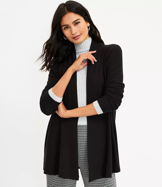 Jersey Open Cardigan | LOFT