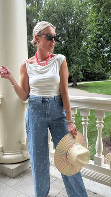 Dress & Dwell Penny Polka Dot Jeans - Penny Polka Dot Jeans | Shop.app