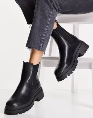 ASOS DESIGN Archer chunky chelsea boots in black | ASOS | ASOS (Global)