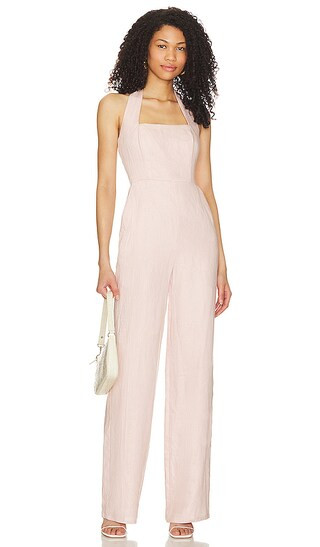 Zoie Jumpsuit in Blush | Revolve Clothing (Global)