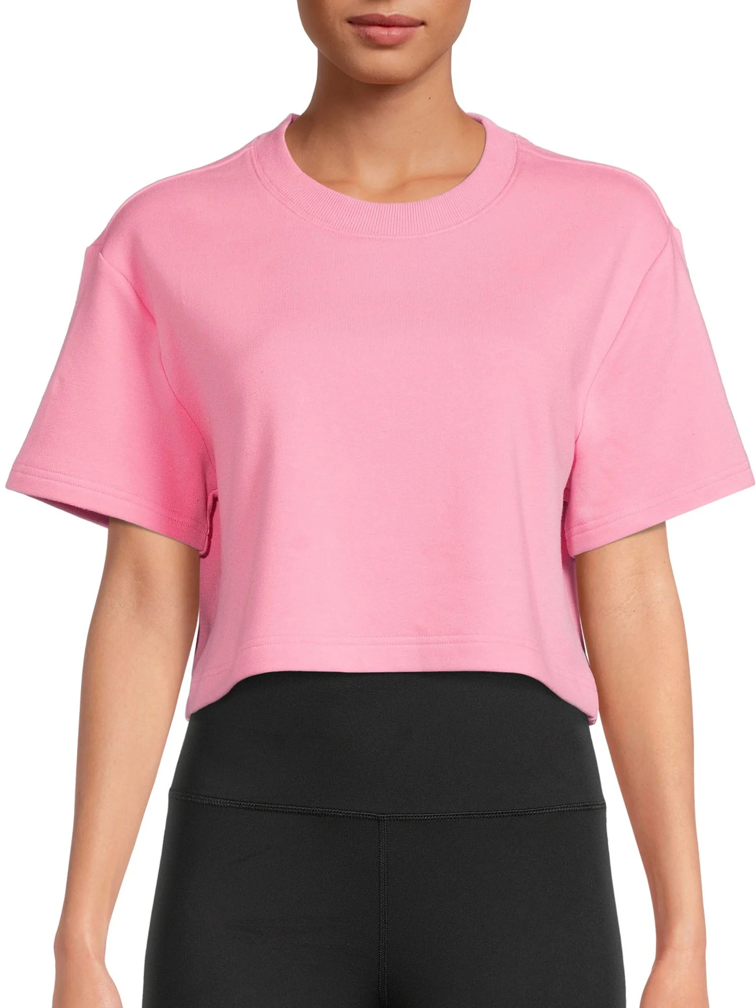 Athlux Women's Athleisure French Terry Meet and Greet T-Shirt - Walmart.com | Walmart (US)