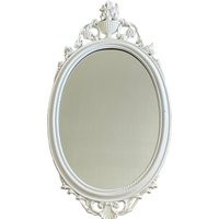 Vintage Mirror, Oval White Rose, Victorian Style, French Wall Hanging, Big 16x31"", Parisian Interior | Etsy (US)