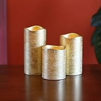 Lily's Home Everlasting Flameless Flickering LED Candles with Remote and Timer, Battery Powered, ... | Amazon (US)