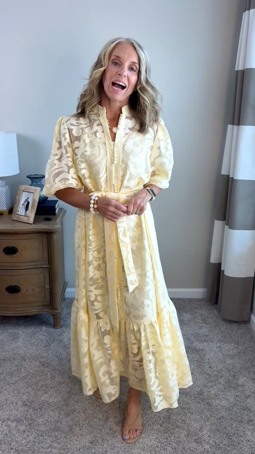 Such a beautiful wedding guest dress or special shower, rehearsal dinner. Mother of the Bride/Groom, this is for you. Wearing small.

#LTKgrwm #LTKootd #LTKWedding
