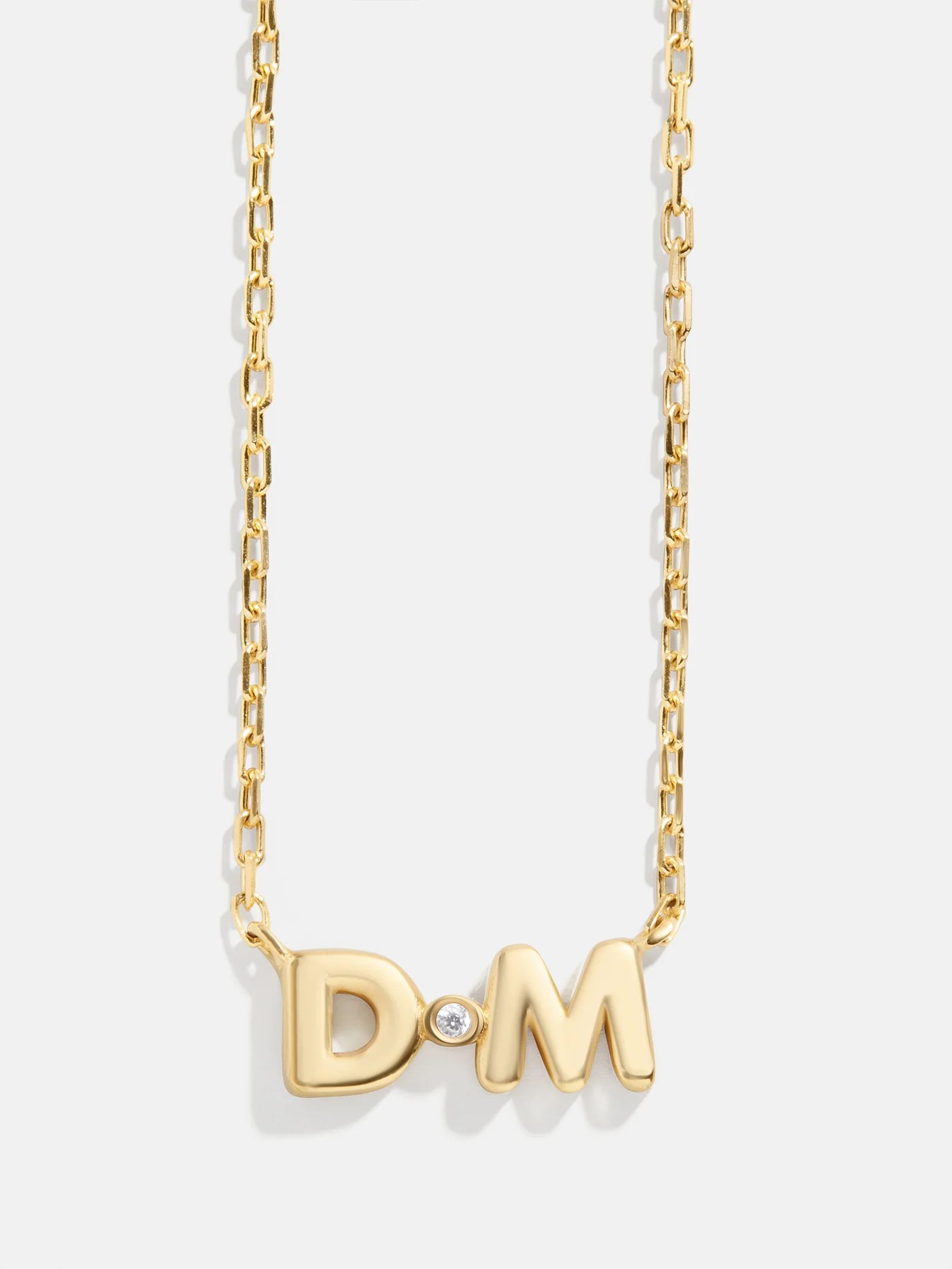 18K Gold Double Initial Necklace | BaubleBar (US)