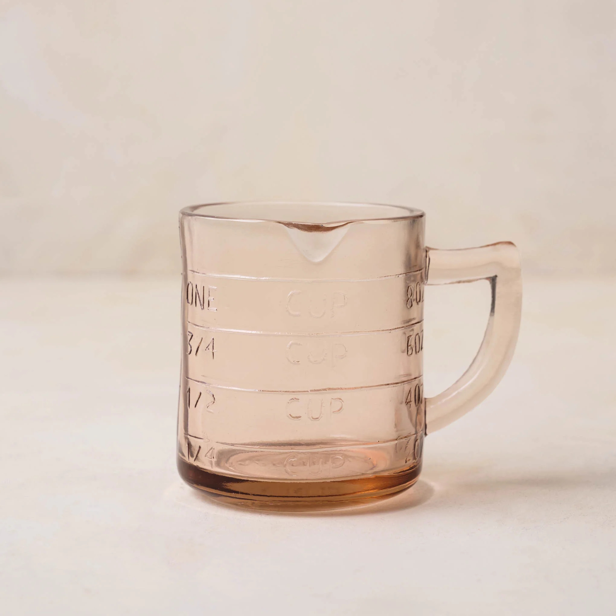 Blush One Cup Glass Measuring Cup | Magnolia