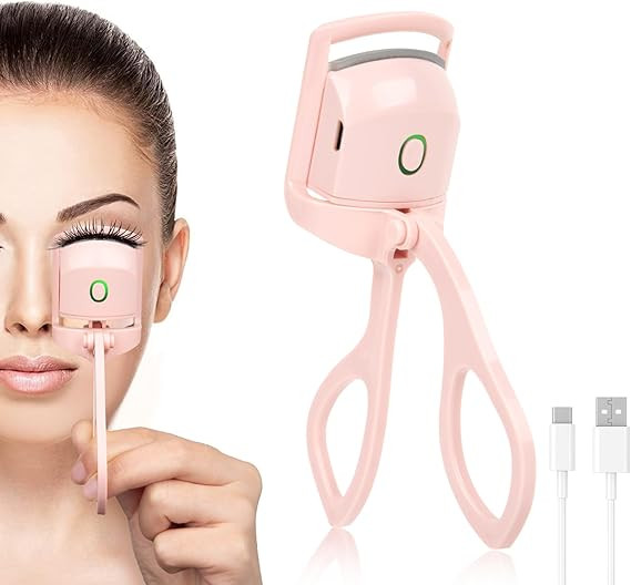 Electric Heated Eyelash Curler for Women – USB Rechargeable Heated Lash Curler with Quick Heat-... | Amazon (US)