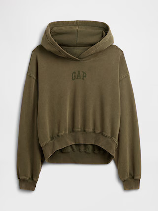 VintageSoft Crop Logo Hoodie | Gap (US)