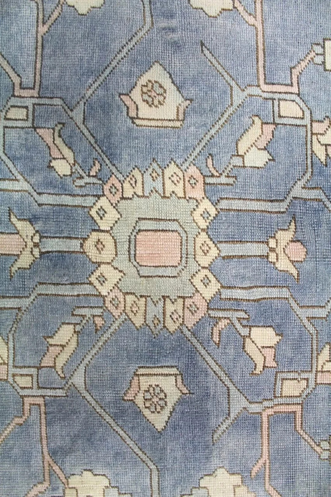 Navy Blue Modern Hand Knotted High Quality Wool Oushak Turkish Oushak Style Rug Oversize Luxury. | Etsy (US)