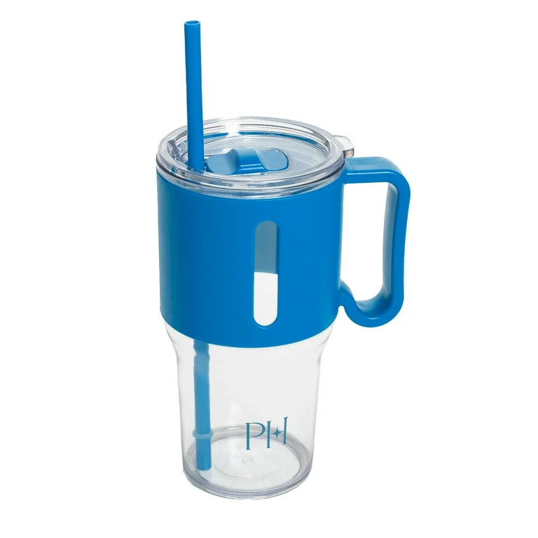 Paris Hilton 40-Ounce Tumbler with Removable Straw, Blue | Walmart (US)