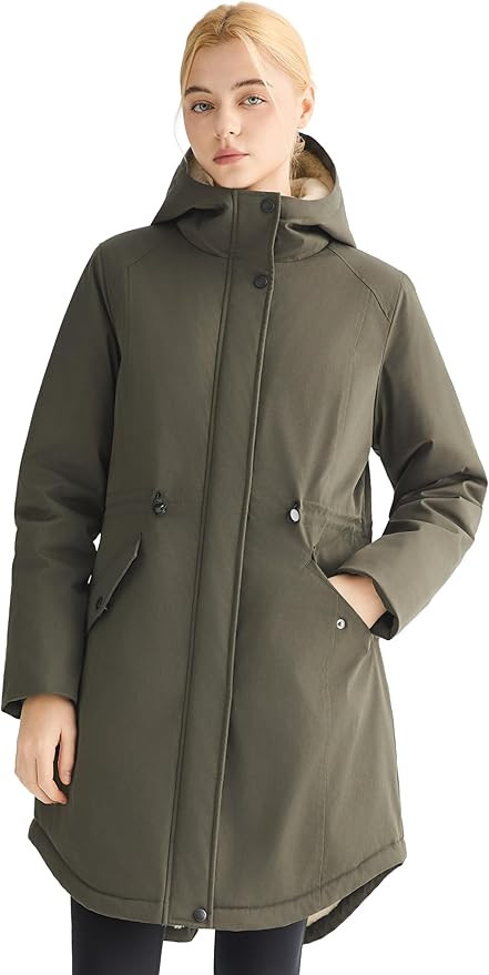 Orolay Winter Coat for Women Thicken Fleece Lined Parka Waterproof Long Warm Puffer Jacket Hooded... | Amazon (US)