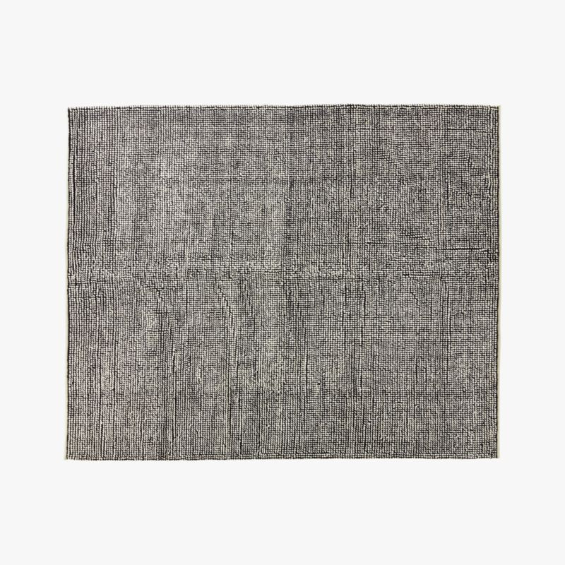Loomis Black and White Loop Rug 8'x10' + Reviews | CB2 | CB2
