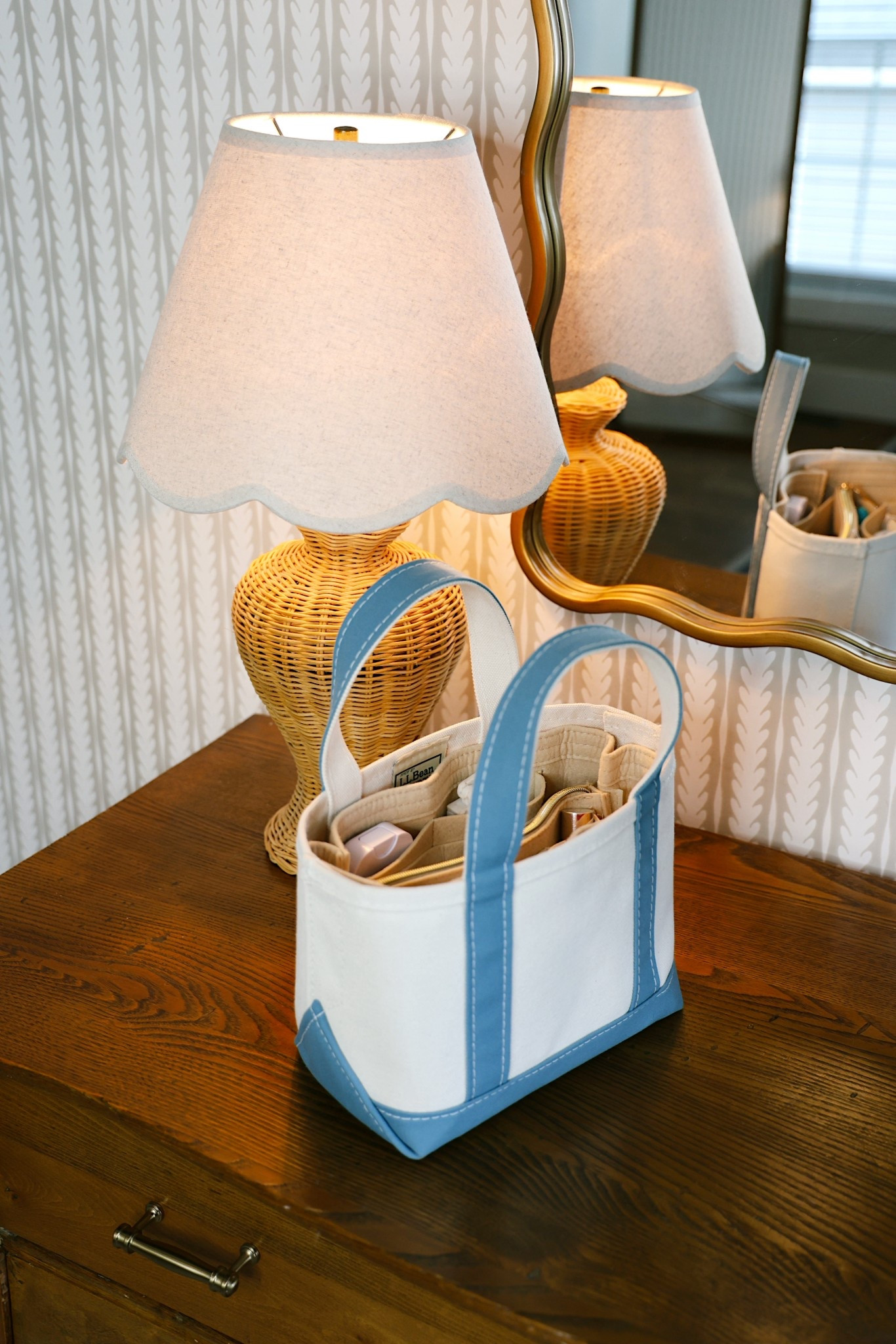 This liner for my mini LL Bean boat & tote has been a game changer! 🤍 Linking the exact one I have- I bought the size medium  