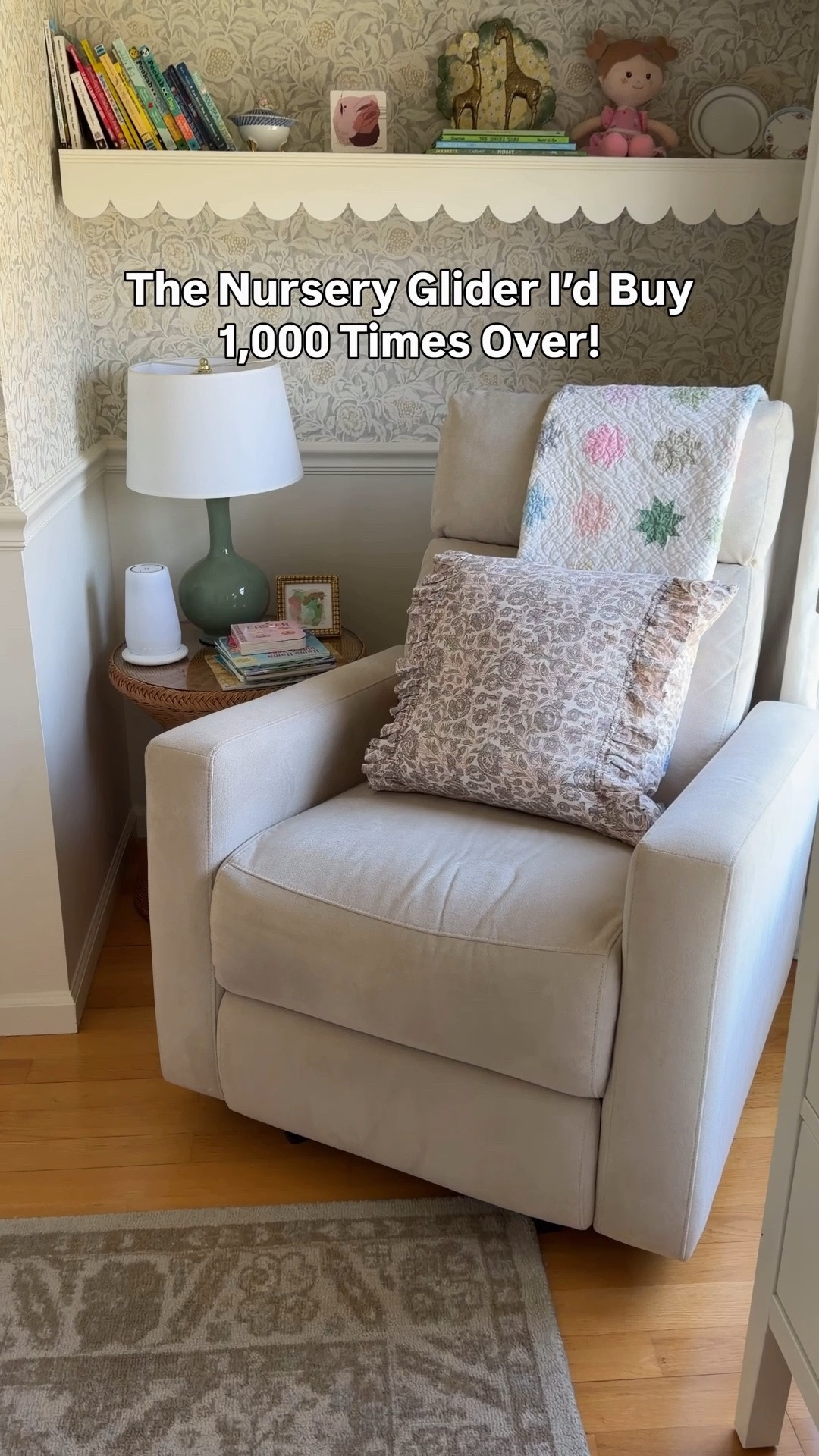 Over 2 years of using this nursery glider and I can confidently say: worth every penny!  But I also linked the budget version a friend has that she loves just as much. Here are all my top picks plus the ottomans, side tables, and lamps that complete the corner.






nursery glider, best nursery glider, nursery rocker, glider chair, baby nursery, nursery essentials, modern nursery, neutral nursery, glider with ottoman, nursery furniture, nursery corner, swivel glider

#LTKHome #LTKBump #LTKBaby