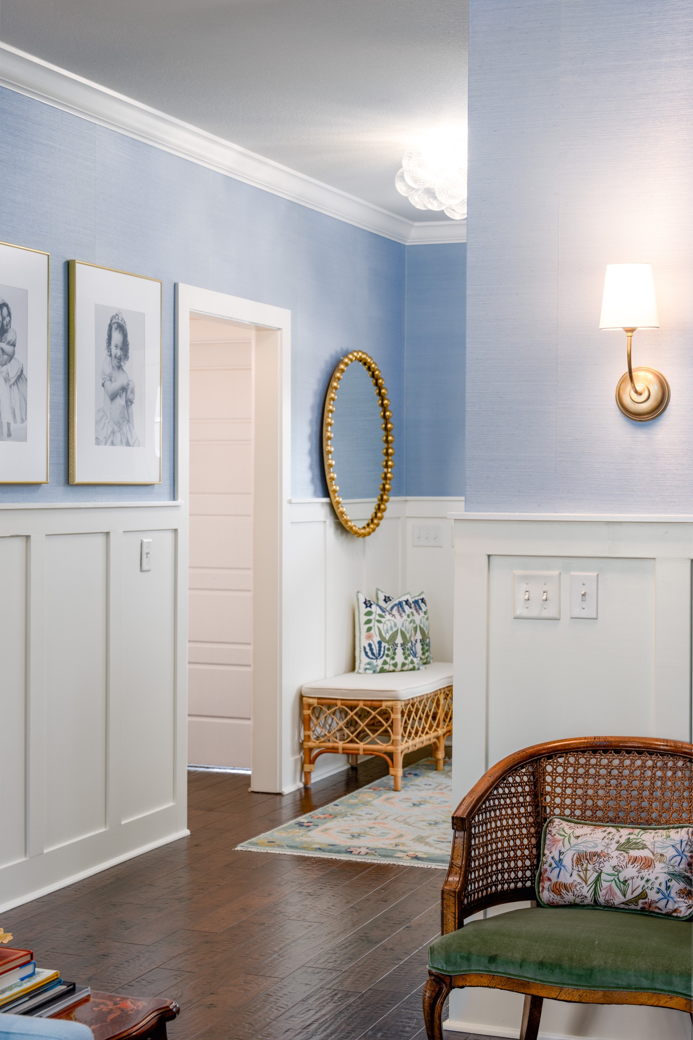 Inviting entryway for the elevated grand millennial with custom chairs and oushak rug  @serenaandlily @visualcomfort @potterybarn @pepperhome

#LTKHome #LTKSummerSales