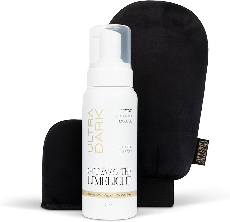 Ultra Dark Starter Pack: Ultra Dark Sunless Tanning Mousse + Applicator Mitts | Amazon (US)