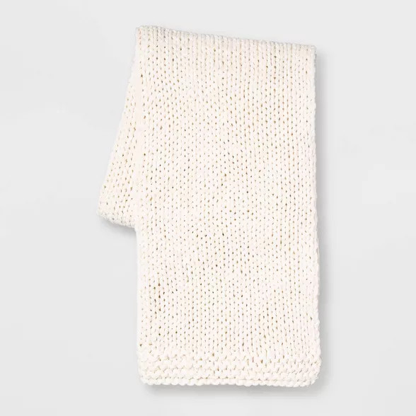 Chunky Knit Throw Blankets - Threshold™ | Target