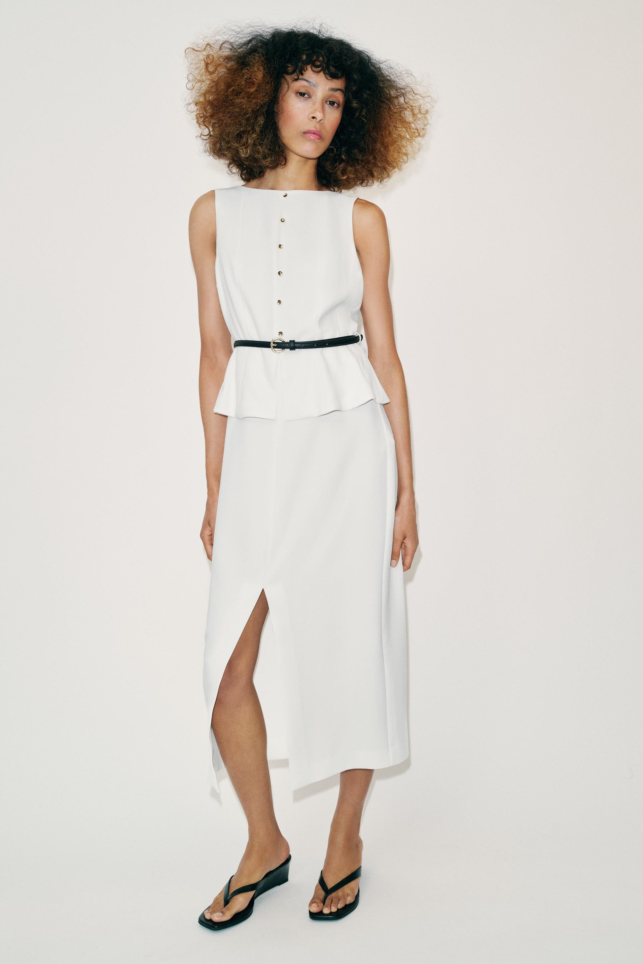 BELTED MIDI DRESS | Zara US