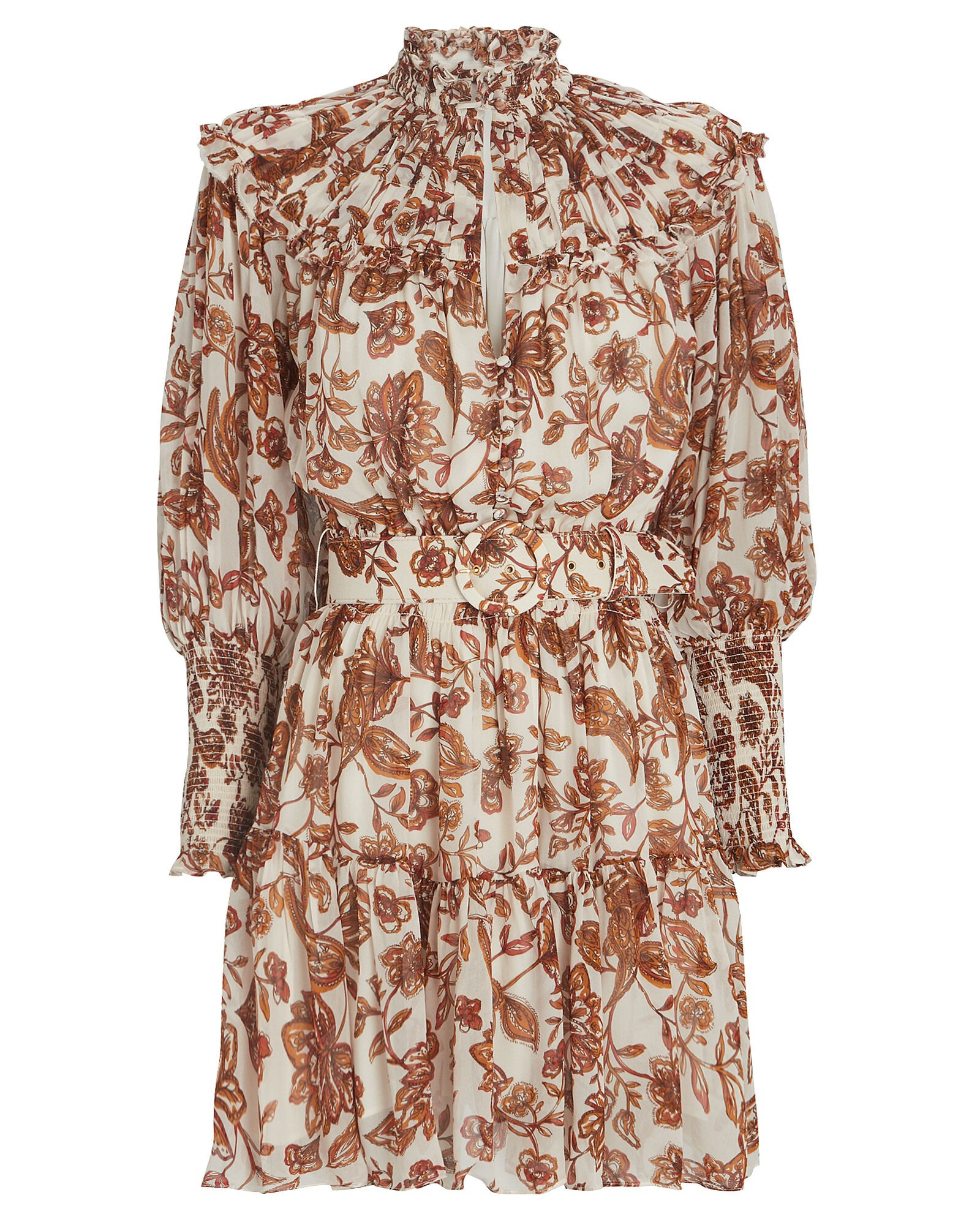 Abbey Floral Paisley Mini Dress | INTERMIX