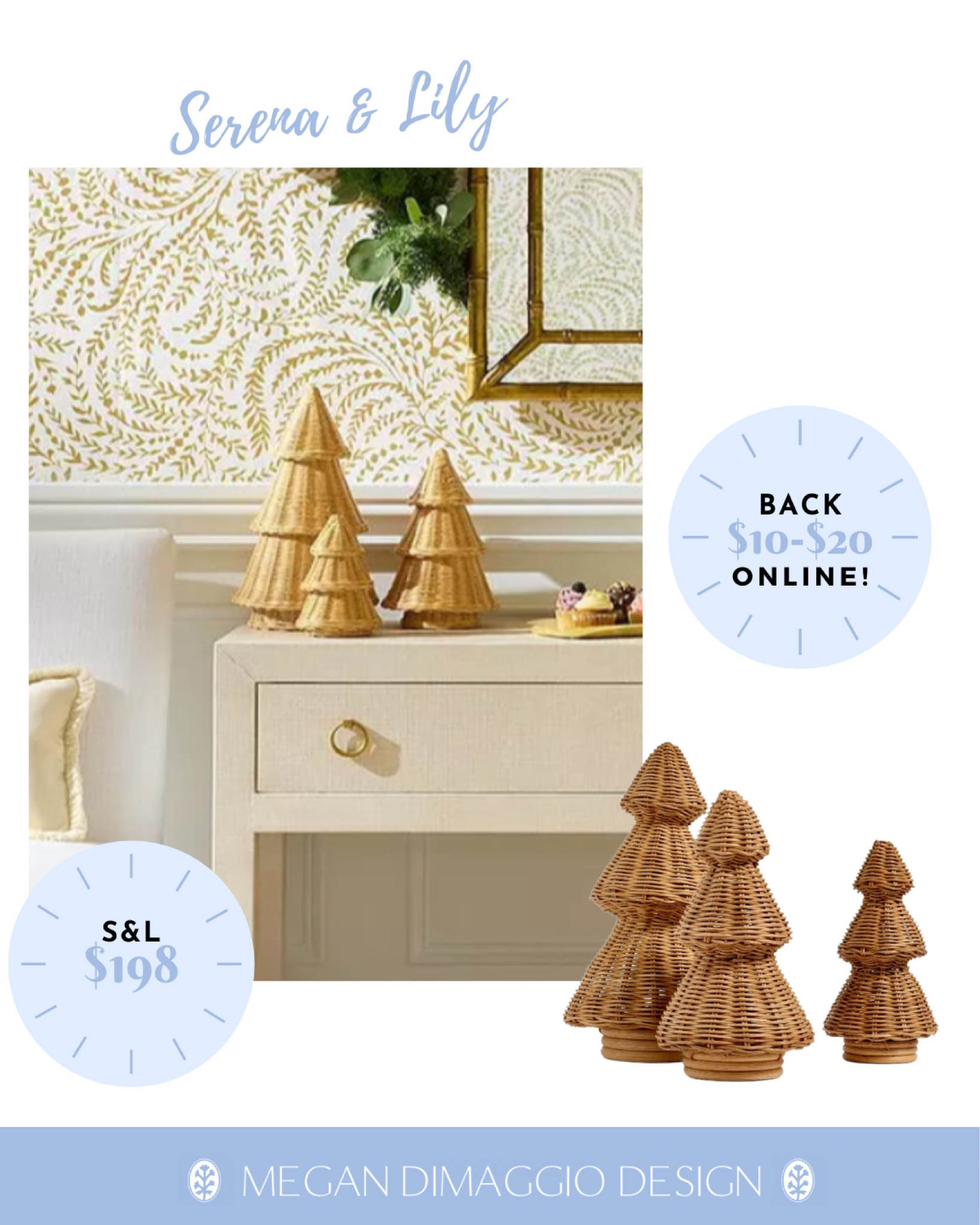 Serena & Lily look for less wicker trees RESTOCK ALERT!! Snag this dupe trio for $45 total vs. theirs for $198 😳

#LTKHoliday #LTKHome #LTKFindsUnder50