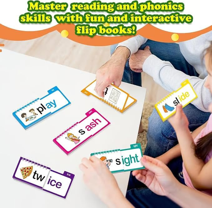 30 Read and Rhyme Flip Books Claritydream Flip Books ABC Vocabulary Flash Cards Interactive Readi... | Amazon (US)
