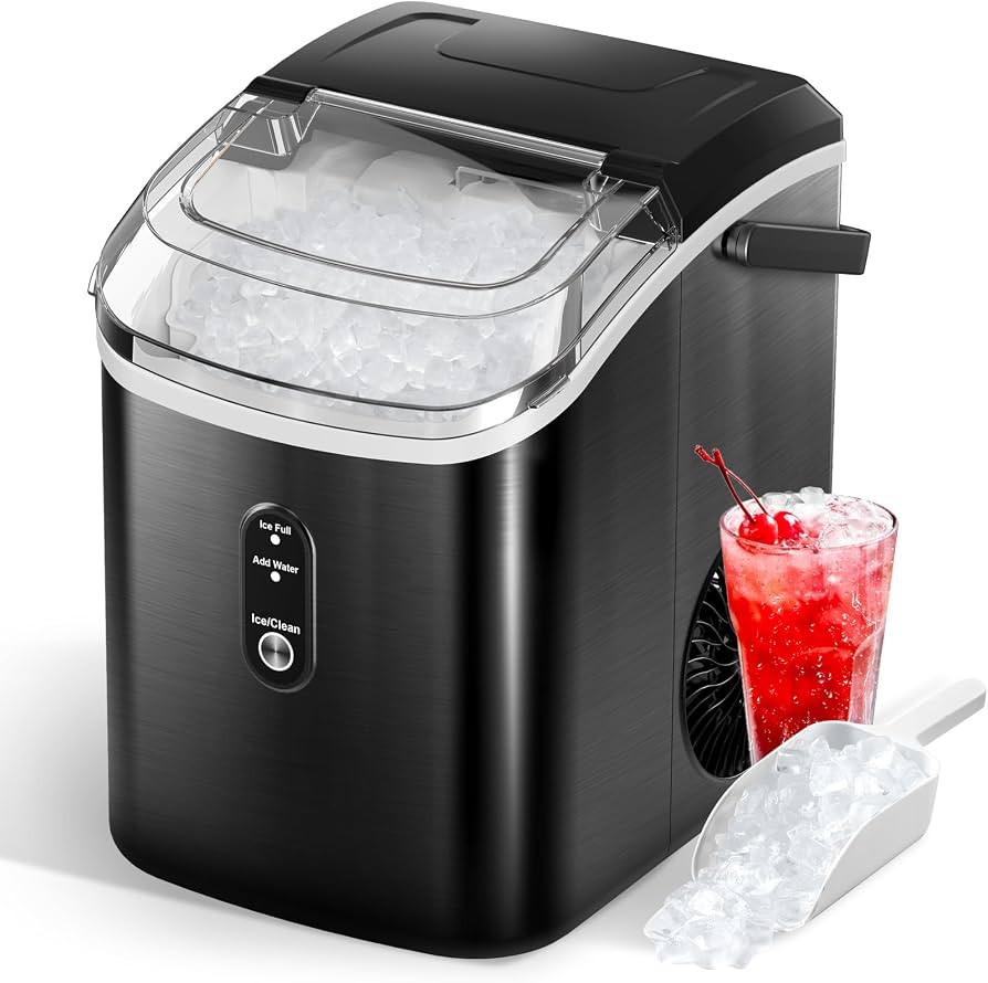 Ice Makers Countertop Nugget Ice Cubes, Pebble Ice Maker with Soft Chewy Pellet Ice, 11,000pcs/35... | Amazon (US)