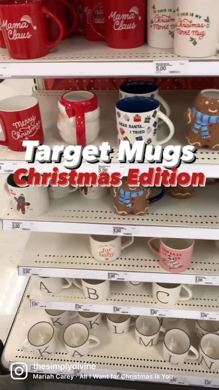 Target mugs all for $5! They’re so cute. 🥺🎄

| Target | kitchen | home | home decor | Christmas | Christmas decor | mug | cup | seasonal | holiday | gift guide | 

#LTKGiftGuide #LTKHoliday #LTKSeasonal