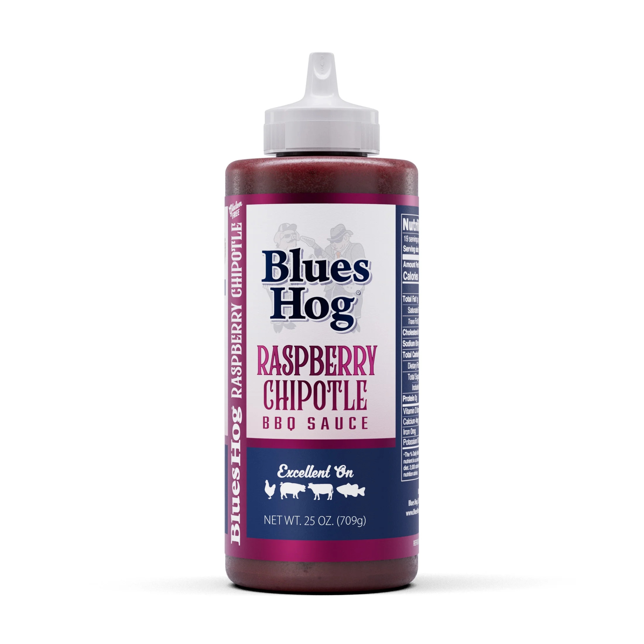 Blues Hog Raspberry Chipotle BBQ Sauce, Gluten-Free,  25 oz | Walmart (US)