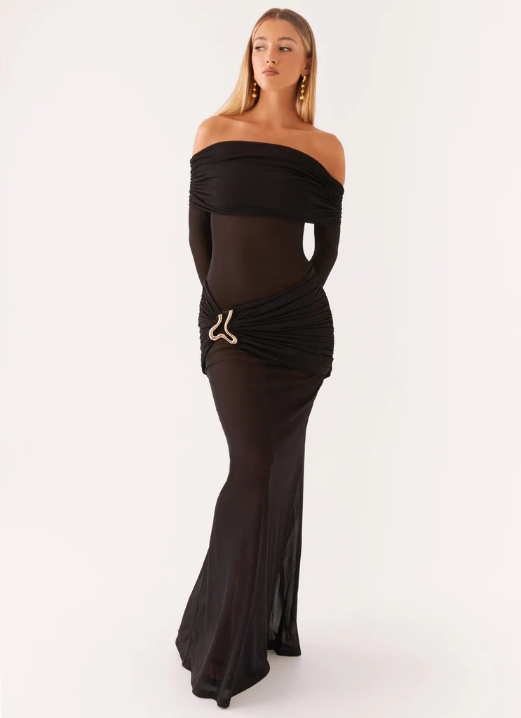 Liberty Maxi Dress - Black | Peppermayo (Global)