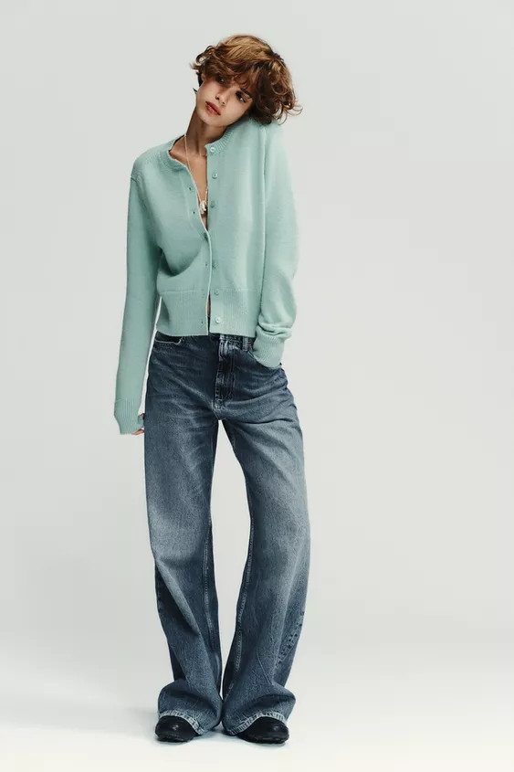 PLAIN KNIT CARDIGAN | Zara US