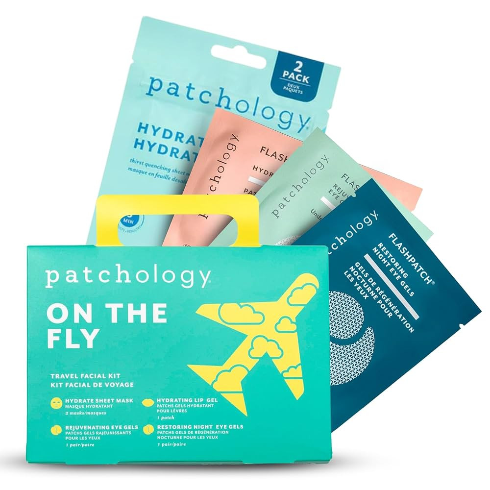Patchology On The Fly Travel Facial Kit – Travel-Friendly Hydrating Skincare Essentials for Fac... | Amazon (US)