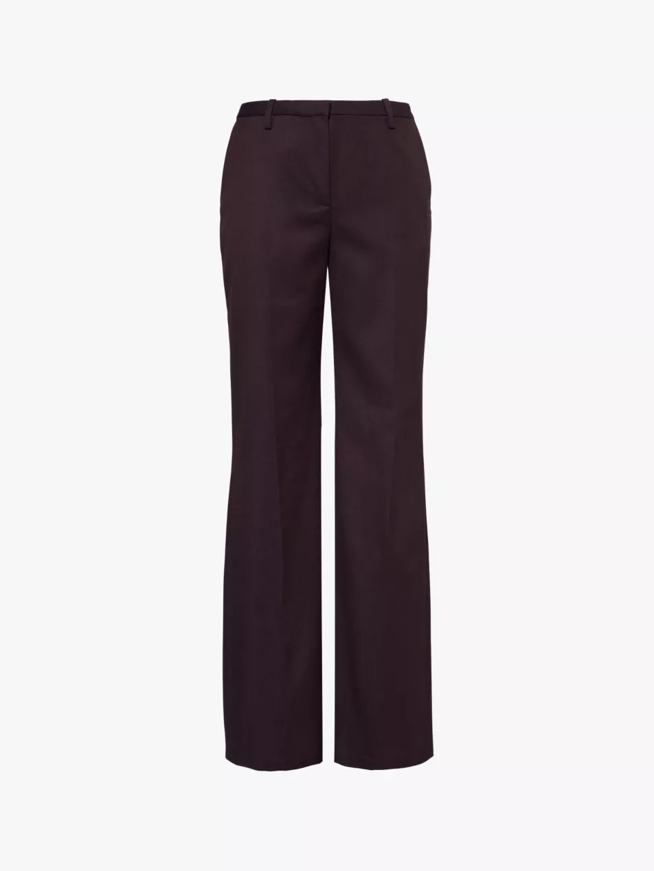 Lyra flared-leg twill trousers | Selfridges
