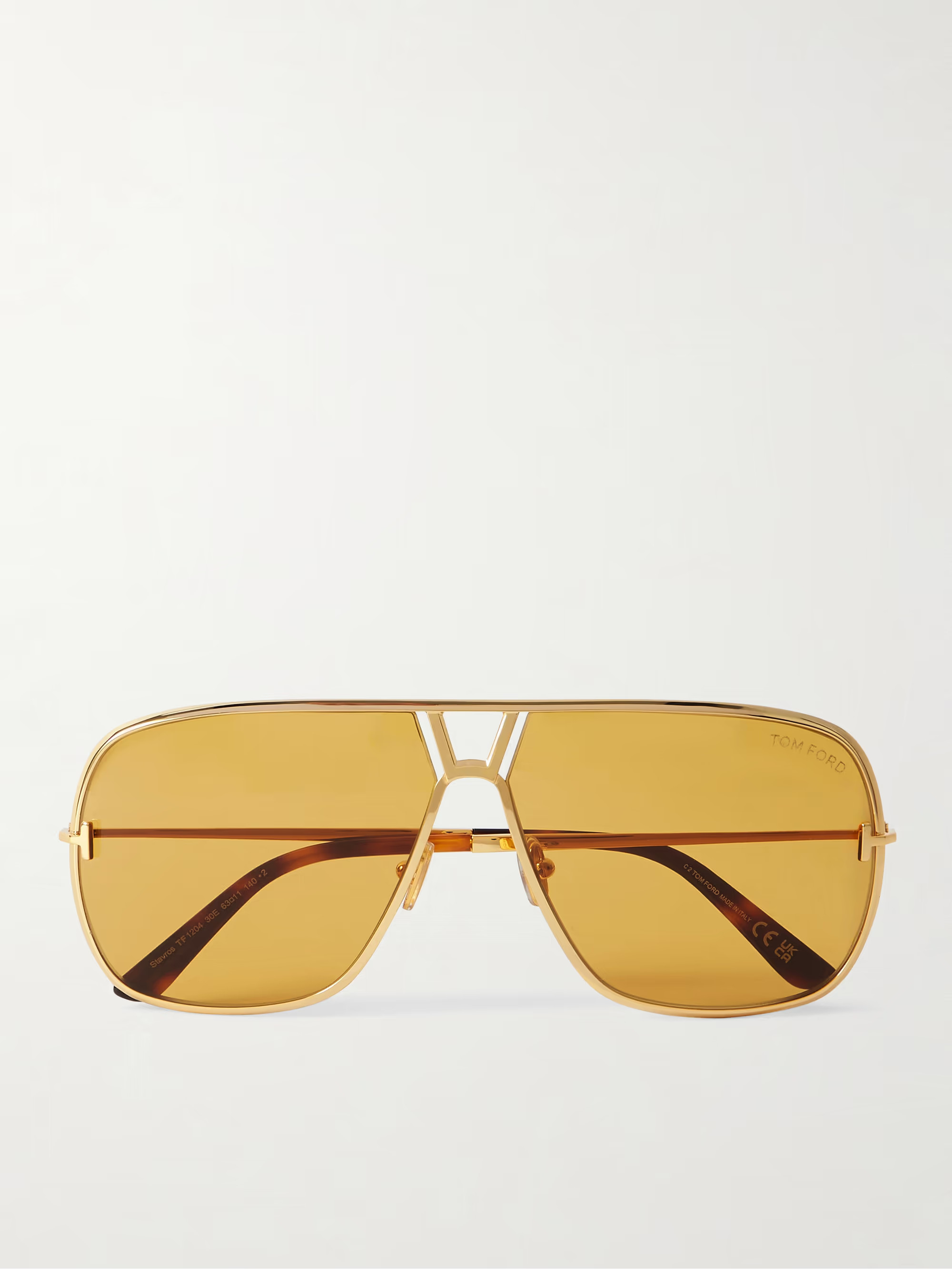 Stavros aviator-style gold-tone sunglasses | NET-A-PORTER (UK & EU)