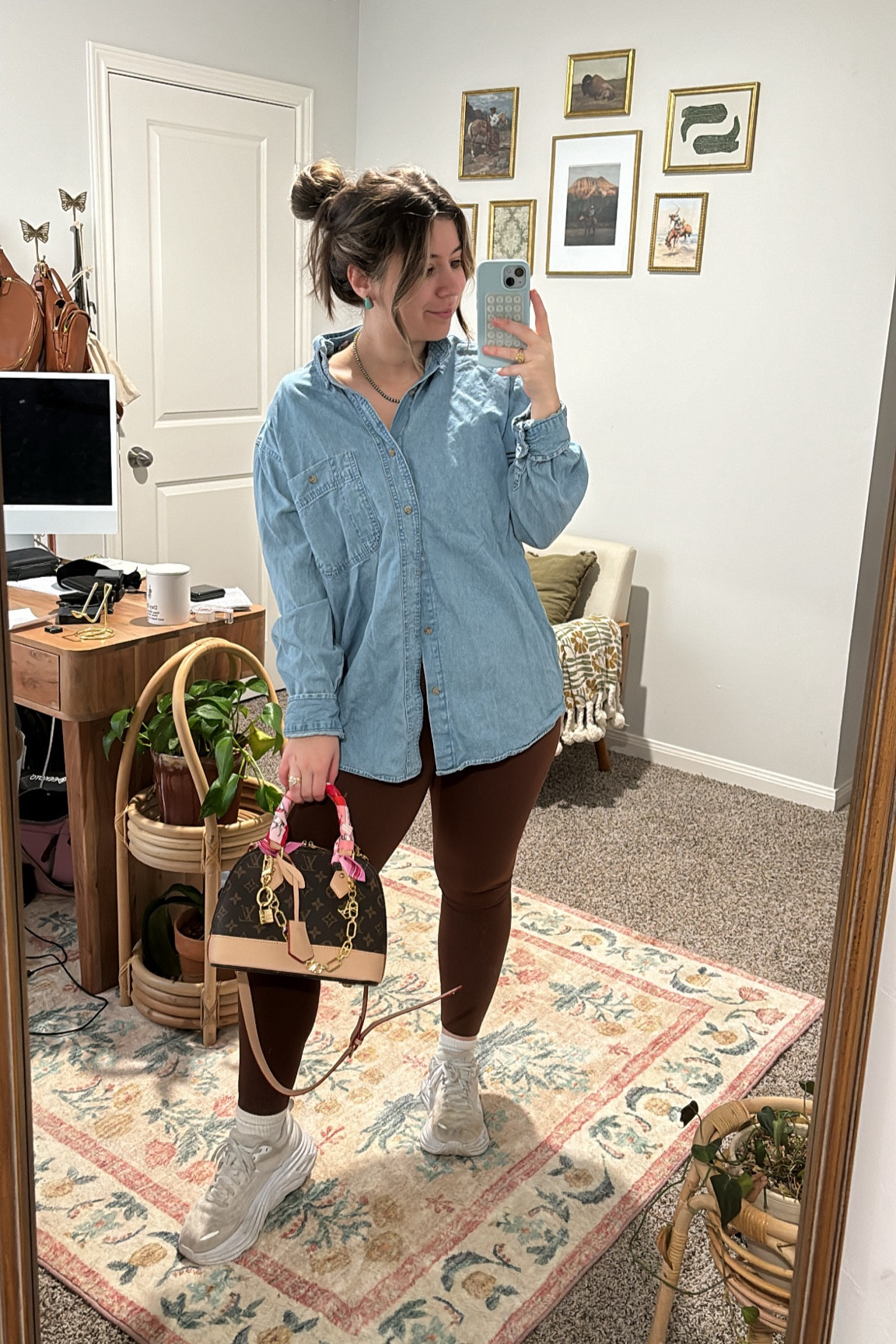 comfy casual! shirt is men’s size large, leggings are medium. 

#LTKActive #LTKFindsUnder50 #LTKMidsize