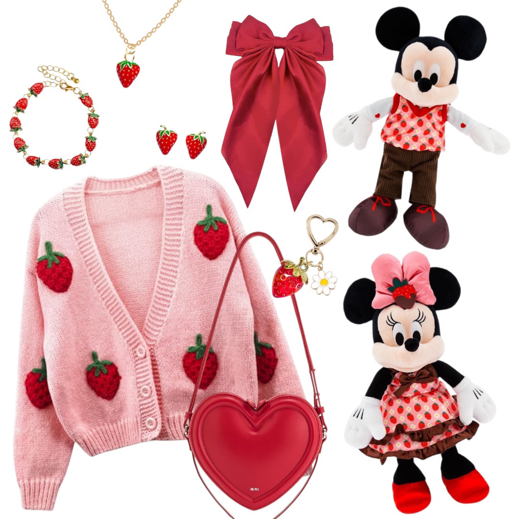 Disney Valentines Day outfit #valentines #disney #mickey #minnie #strawberry #disneyland 

#LTKtravel #LTKfamily #LTKSeasonal