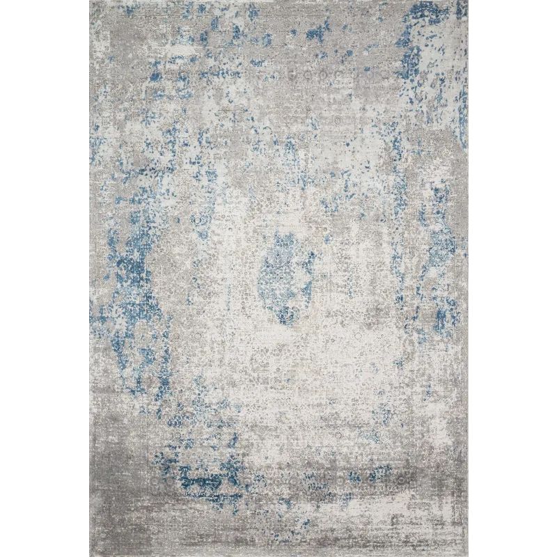 Loloi Rugs SIENSIE-01-7AAA Sienne 7-3/4' x 10-3/4' Acrylic and Viscose Abstract Dove / Ocean Home De | Build.com, Inc.