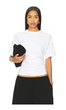 EAVES Ira Twisted Tee in White from Revolve.com | Revolve Clothing (Global)