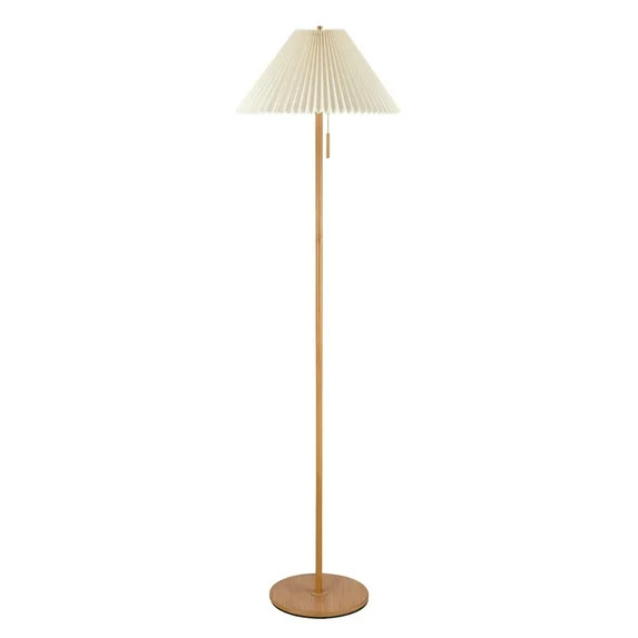 Globe Electric 91006581 Oren 62" Tall Torchiere Floor Lamp - Wood Toned | Walmart (US)