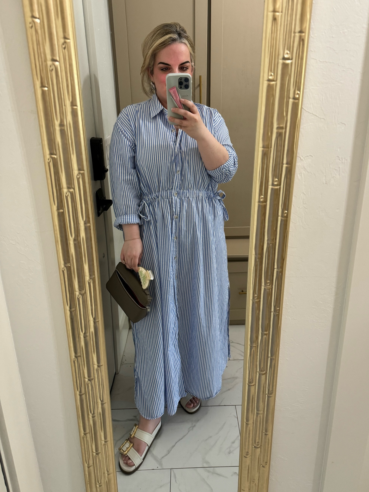 Target striped button down dress is perfect coastal chic! Great resort wear or swim coverup too! I wore it all day at work & Running errands. 

summer outfit spring dress 

#LTKmidsize #LTKover40 #LTKstyletip