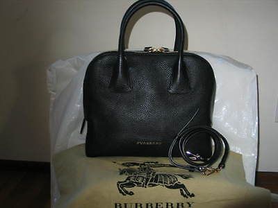 Authentic Burberry Black Leather Greenwood Bowling Handbag 5045452767694 | eBay | eBay US